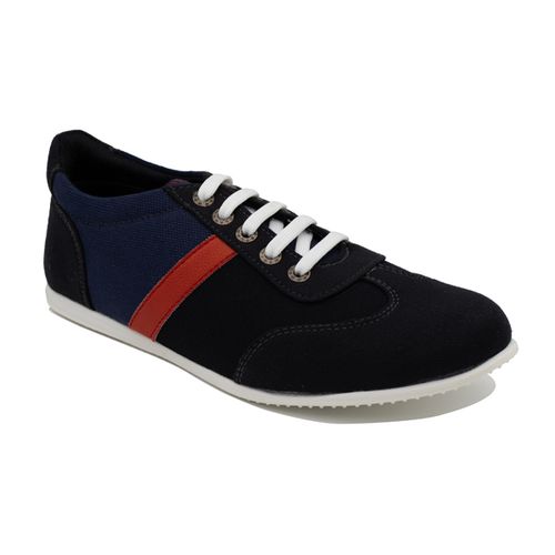 Buy RIMINI 2460-Canvas Lace-Up Casual Shoes For Men - Black in Egypt