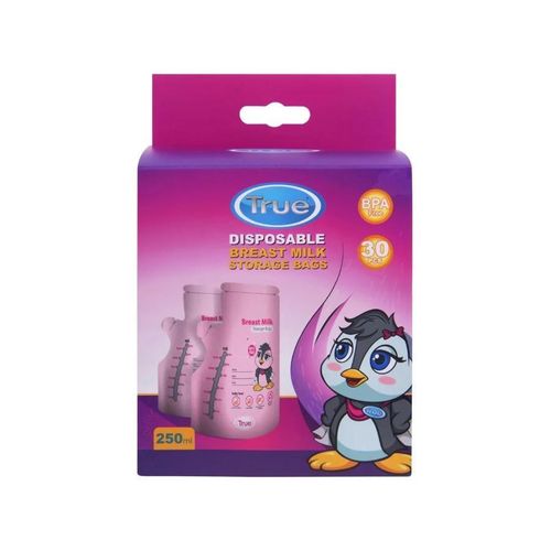 product_image_name-Generic-True Breastmilk Sterilized Storage Bags 250ml - 30Pcs (Pink)-1