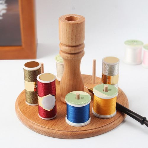 Wooden Yarn Holder for Crocheting, Yarn Holder Dispenser for Crocheting,  Yarn Ball Holder or Spools Holder for Crocheting, Yarn Spindle for Knitting  and Sewing, Sewing Thread Organizer Storage 