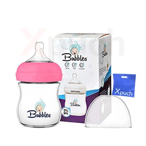 product_image_name-Bubbles-زجاجة بابلز الطبيعية للأطفال 150 مل باللون الوردي + حقيبة إكس باج-3