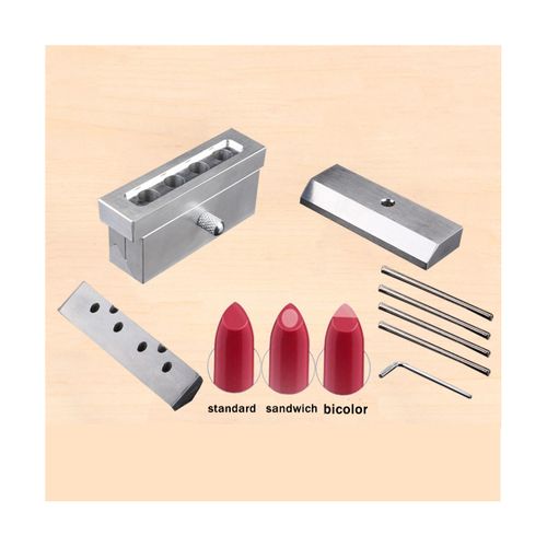 LYUMO DIY Lipstick Mold, Portable Aluminum Alloy Lipstick Mold