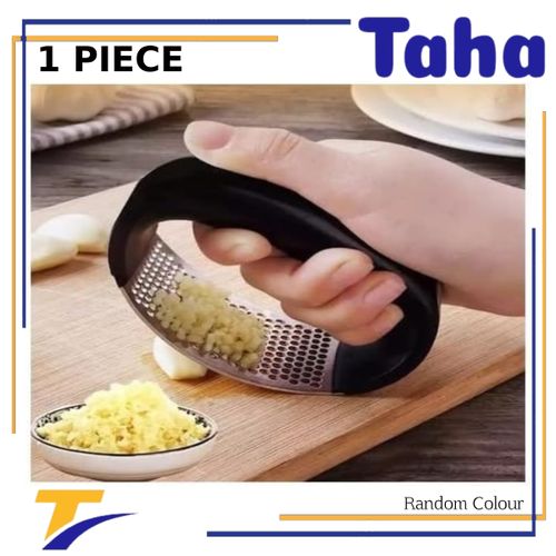 Buy Taha Offer Stainless Steel Garlic Press With Handle For Easy Pressing 1 Piece in Egypt