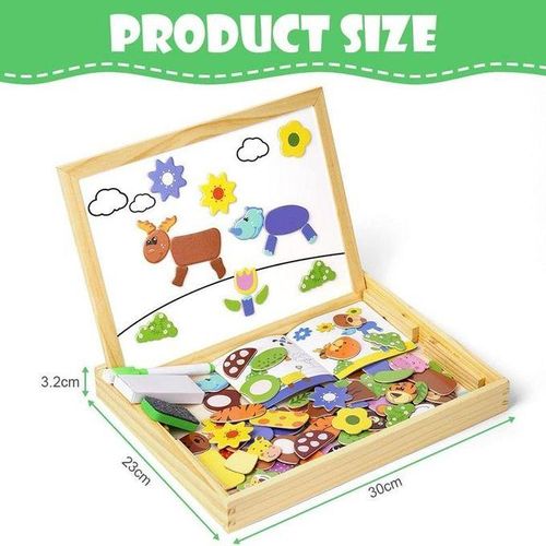 product_image_name-Generic-لعبة اللغز المغناطيسي الخشبي - لعبة تعليمية للأطفال-2