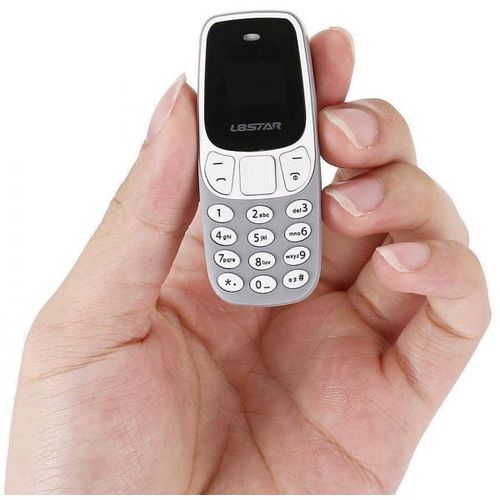 product_image_name-L8Star-Bm10 - 0.66 Inch Mini Mobile Phone - Gray-1