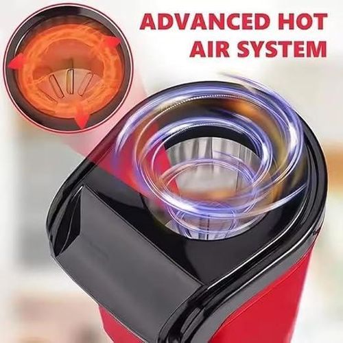 product_image_name-Generic-Electric Popcorn Maker Machine, Red, Hot Air Popper with Measuring Cup, Easy Pour Chute, On/Off Switch, Home Movie Theater Snack Maker-5