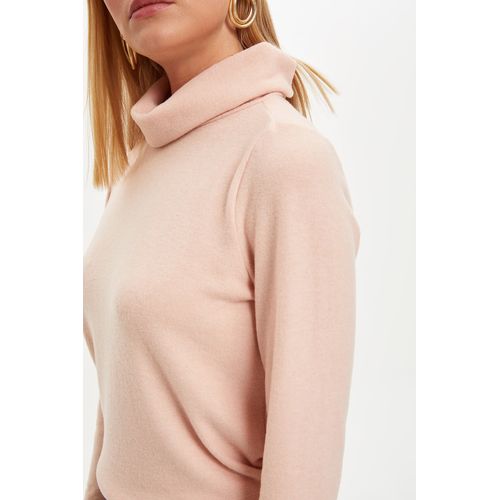 Defacto Woman Knitted Long Sleeve T-Shirt - PINK