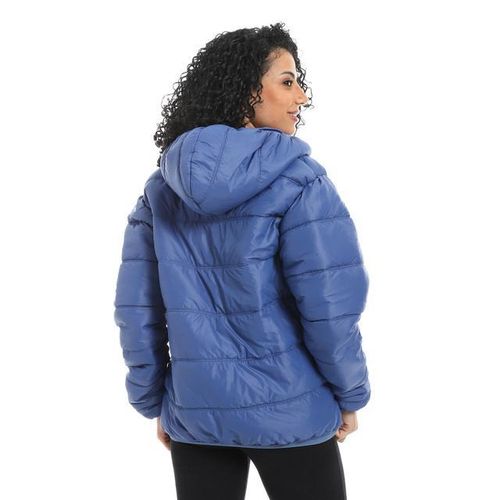 product_image_name-Red Circle-سترة منفخة بغطاء رأس وسوستة مع جيوب - أزرق ملكي-3