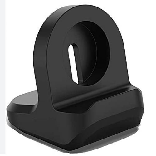 اشتري Portable Charging Stand Dock For Apple Watch 8 7 6 5 4 3 2 SE Silicone Charger Iwatch Black في مصر