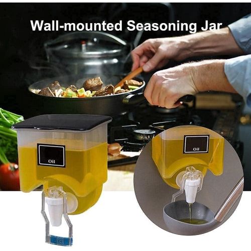 product_image_name-Generic-خزان توزيع الزيت الشفاف، الطعام السائل المثبت على الحائط-8