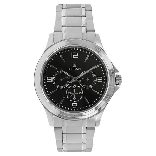 اشتري Titan 1698SM01 Stainless Steel Watch - Silver في مصر