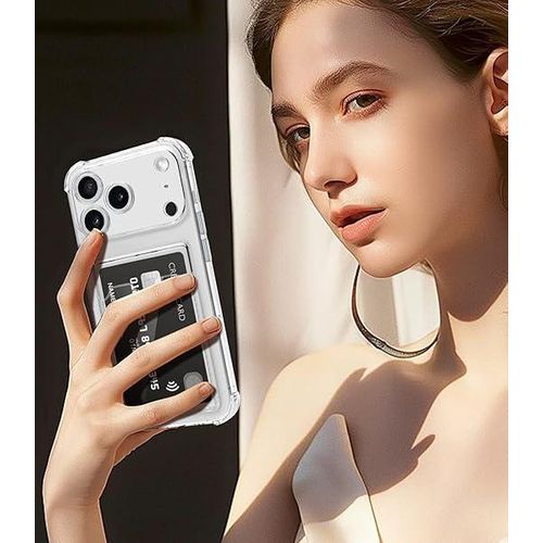 product_image_name-Generic-جراب موبايل شفاف بتصميم محفظة متوافق مع ايفون 17 اير مطور بفتحة للبطاقات نحيف من البولي يوريثين الحراري الناعم ومضاد للصدمات حامل بطاقات لطيف _ شفاف-3