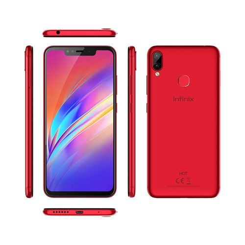 Infinix X623 Hot 6X HD موبايل - 6.2-بوصة 32 جيجا بايت 4G - أحمر