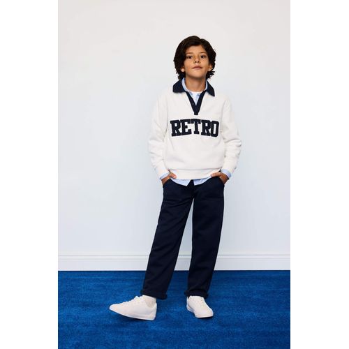 product_image_name-Defacto-سويت شيرت بقصة واسعة وياقة بولو وشعار-5