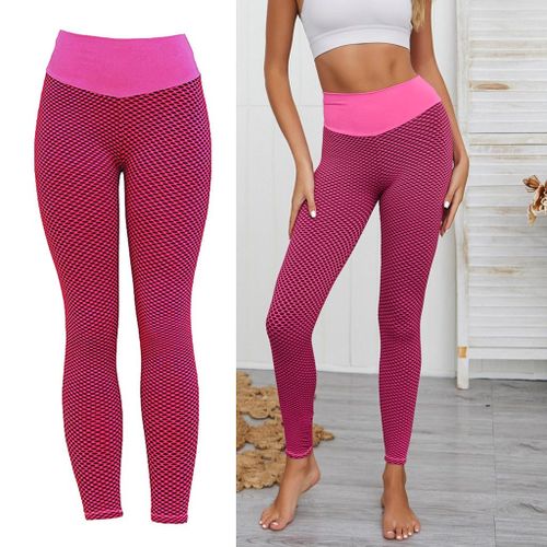 Generic Womens Sexy High Waist Yoga Pants Leggings Push Up Tights S Pink @  Best Price Online