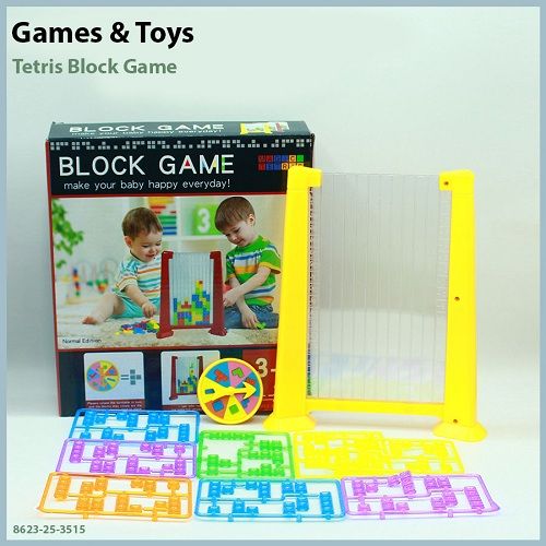 product_image_name-Generic-Kidology 3D Color Plastic Blocks Puzzle Brain Teasers with Transparent Frame - Tetris Educational Pluzzle Game-1