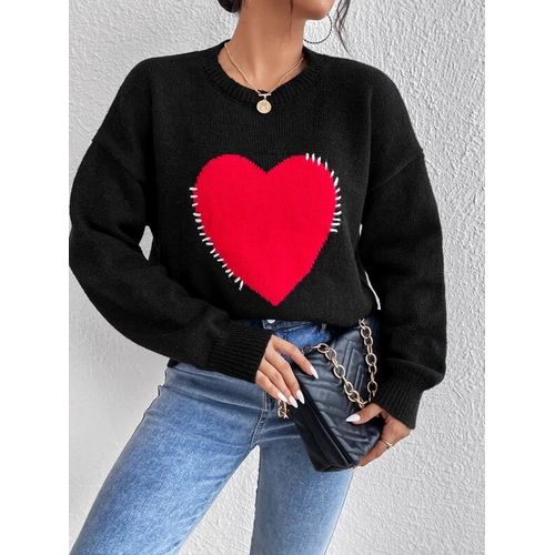 Shein top heart sweater