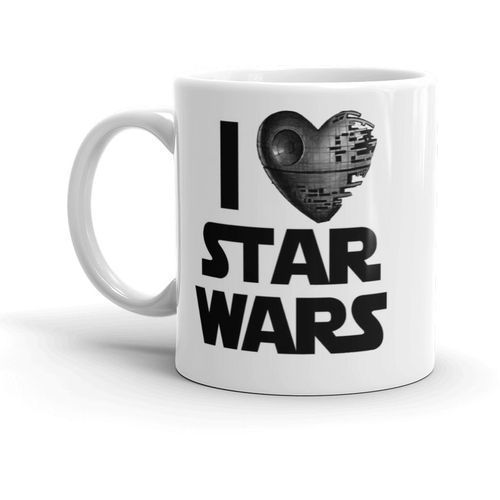 product_image_name-Generic-I Love Star Wars Ceramic Mug - 300 Ml Black/White-1