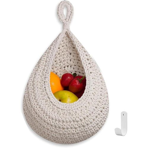 product_image_name-Antikiano-سلة جدارية معلقة بشكل قطرة دمعة، سلال تخزين معلقة منسوجة يدويًا ومتينة لتخزين المطبخ، حاويات الفواكه والخضروات، صندوق تخزين الطماطم والبطاطس والبصل (أبيض)-1