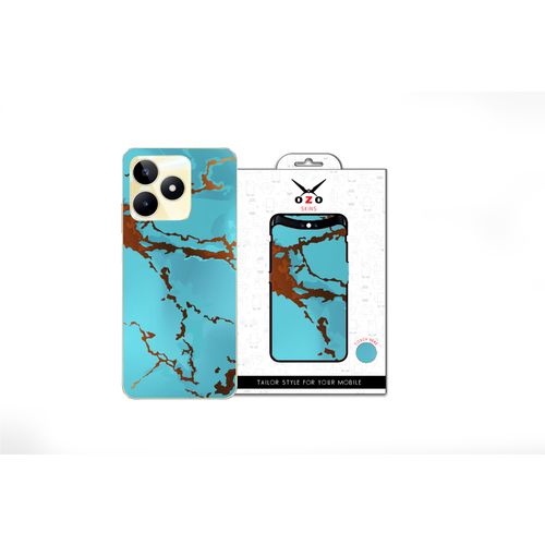 product_image_name-OZO Skins-OZO Skins Gold Blue Marble (SE147GBM) For realme c53-1