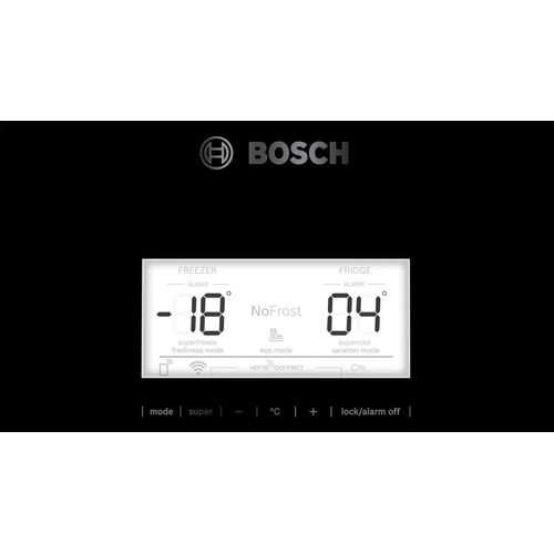 product_image_name-Bosch-ثلاجة قائمة بذاتها مع فريزر بالاسفل "كومبي" من بوش طراز 6، 505 لتر، باب زجاجي، 193 * 70 سم، KGN56LB3E9، أسود-3