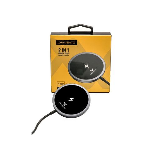 product_image_name-LAVVENTO-3 in 1 Double Sided MagneticCharger 15W-1