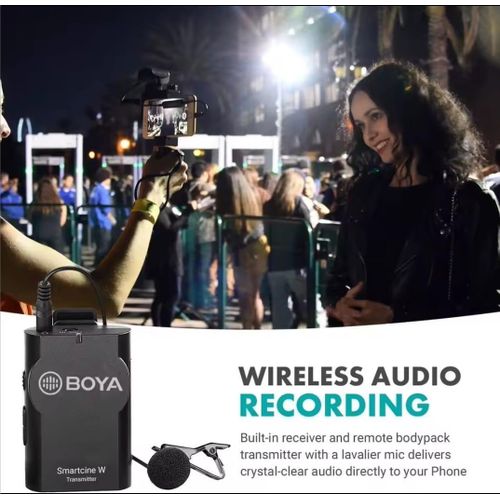 product_image_name-Boya-مجموعة الفيديو الذكي W1 متكاملة للهواتف الذكية مع نظام ميكروفون لاسلكي ومسجل فيديو للهواتف الذكية يدعم iPhone و Android و YouTube-8