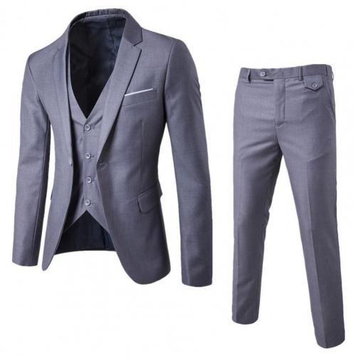 Plus Size 6XL-M Mens Suit Pants High Quality Men Solid Color Slim Fit Dress  Pants