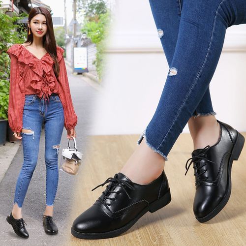 Fashion Ladies Fashion Comfortable And Casual All match Brogue Shoes Black Best Price Online Jumia Egypt
