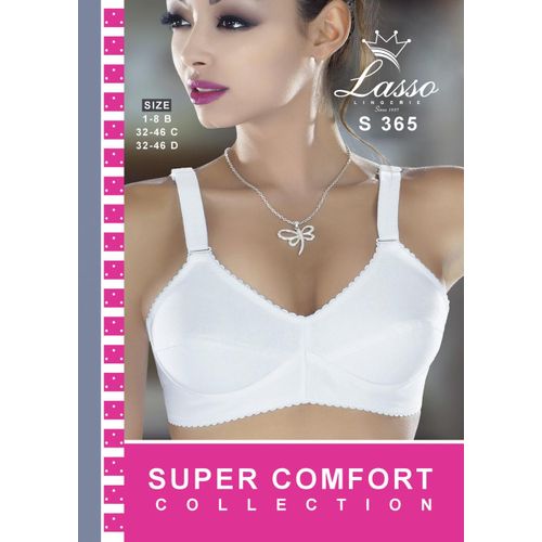 Lasso Non-Padded Cotton Bra Quality - Egyptian Made - Large Sizes Available  - (Grey ) (48C=110C) : Buy Online at Best Price in KSA - Souq is now  : Fashion