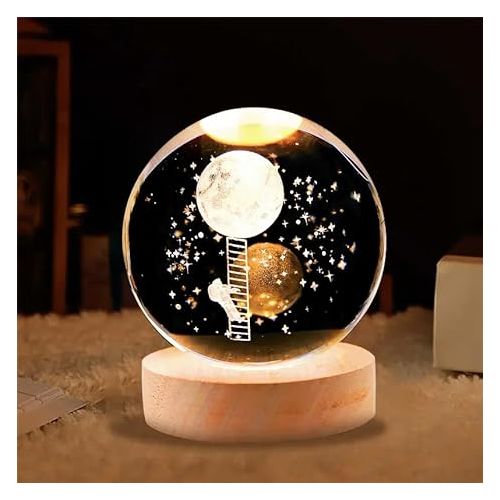 product_image_name-Generic-ضوء ليلي ثلاثي الأبعاد على شكل كرة كريستال جالاكسي مع قاعدة إضاءة LED ملونة-1