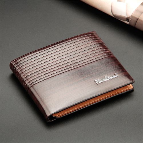 Men Leather Wallet Short Vintage Male Purses Money Credit Holders