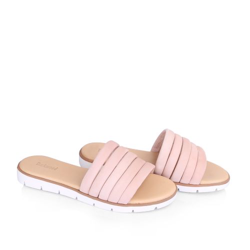 Buy Darkwood Genuine Leather Flat Slipper For Women - Light Pink in Egypt