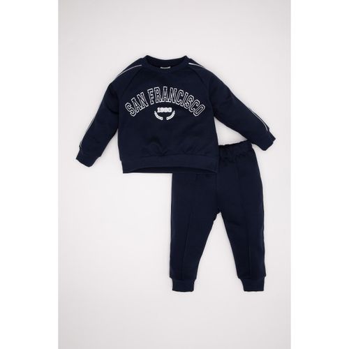 product_image_name-Defacto-Baby Boy Bike Neck Regular Fit Knitted Set - Navy-1