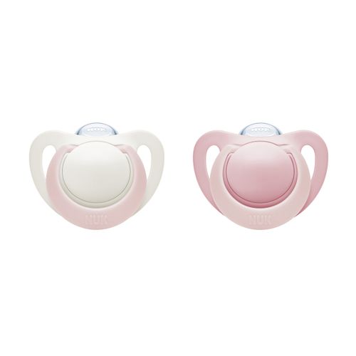 Buy Nuk Genius Silicone Soother, 2 Pieces, 0 To 6 Months in Egypt