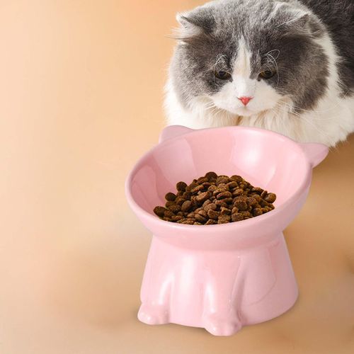 Pink cat food bowls 2025