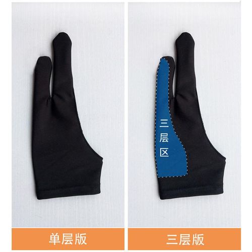 Generic 1pc Palm Rejection Two-finger Drawing Glove 3-layer Sweatproof  Breathable Glove for Graphics Tablet Graphic Monitor L Size @ Best Price  Online
