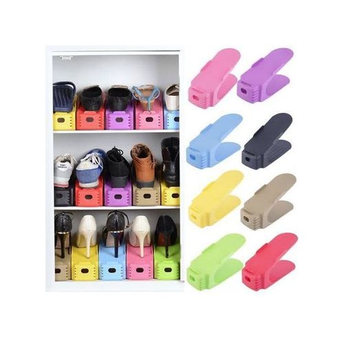 Buy Adjustable Shoe Slots Space Saver - 4 Pcs in Egypt