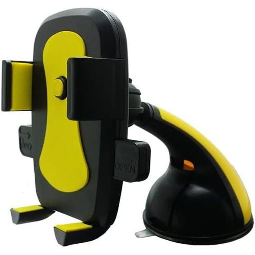 product_image_name-Generic- حامل موبايل بقاعدة تثبيت للسيارة، حامل شفاط ، بتوافق عالمي وقاعدة قوية لاصقة وتصميم منبثق ( اصفر، كود:9564 ) -من رنا ستور-1