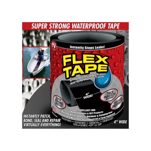 Buy As Seen On Tv Flex Tape Rubberized Waterproof Tape, 4" X 5', Black in Egypt