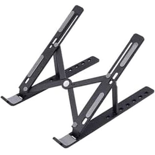 Buy Plastic Multi-Position Adjustable Folding Tablet Stand Black in Egypt