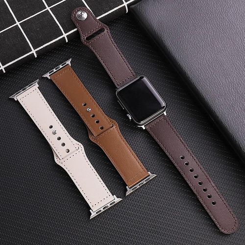 Leather Strap For Apple Watch Band 44mm 45mm 41mm 40mm 42mm 38mm Wrist –  www.