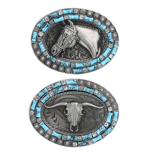 Animal outlet belt buckles