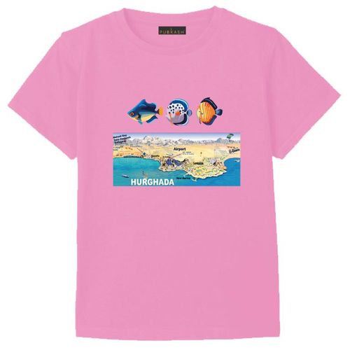 product_image_name-Generic-Cotton T-shirt SHARM EI SHEIKH/Red Sea/Hurghada (Pink) Size (6-9Y)-1