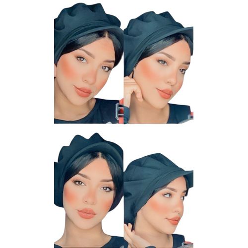 product_image_name-Generic-كاب باريه للمحجبات جاهز علي اللبس بفوليوم خلفي-1