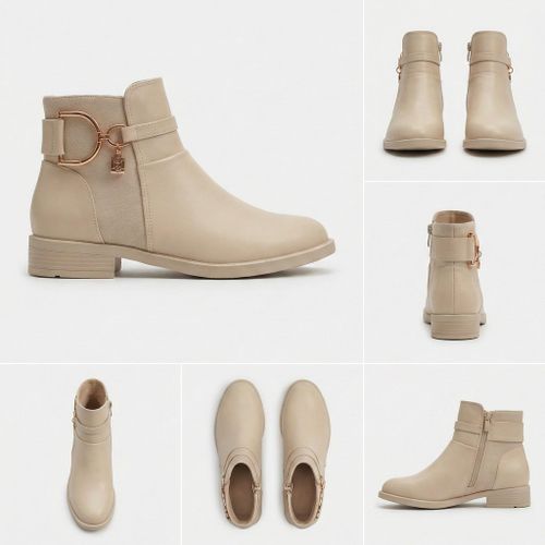 product_image_name-Generic-هاف بوت حريمي كعب 2سم - بيج - كود (2200)-2