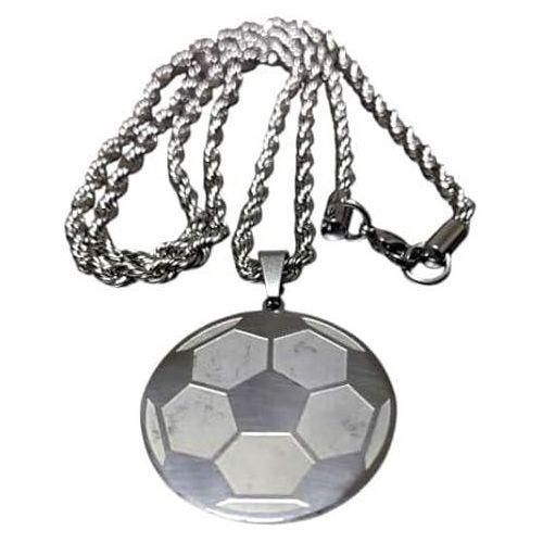 product_image_name-Generic-Full Stainless Steel Chain with Ball Pendant for Soccer Fans-1