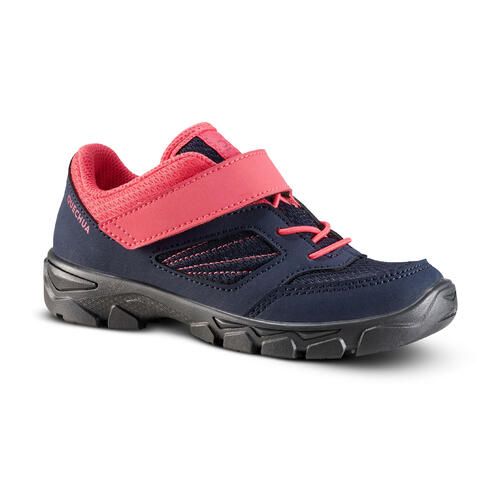 Buy Decathlon Kidsâ€™ Hiking Shoes With Rip-tab MH100 From Jr Size 7 To Adult Size 2 Blue & Pink in Egypt