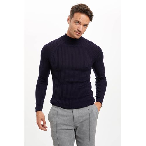 Shop Defacto Man Navy Slim Fit Turtle Neck Long Sleeve Pullover | Jumia ...