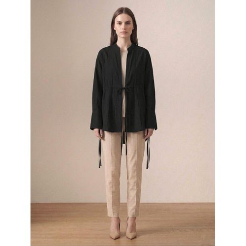 product_image_name-Freska-Black Crinkle Chemise-2