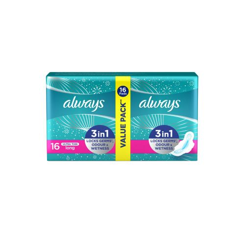 Buy Always Ultra Delight, Long Sanitary Pads, 16 Pieces in Egypt